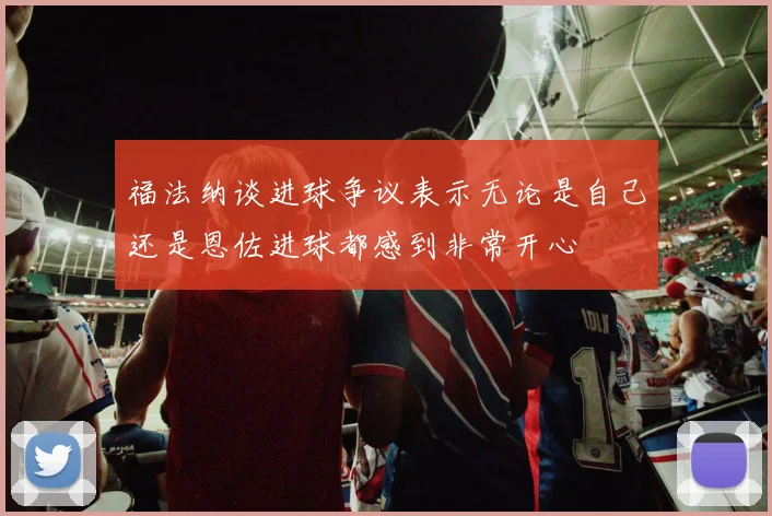福法纳谈进球争议表示无论是自己还是恩佐进球都感到非常开心